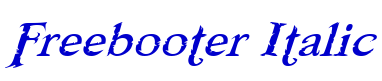 Freebooter Italic Schriftart